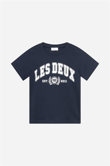 Les Deux University T-Shirt - Dark Navy/Light Ivory